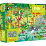 na selva: livro com quebra-cabeça na selva: livro com quebra-cabeça