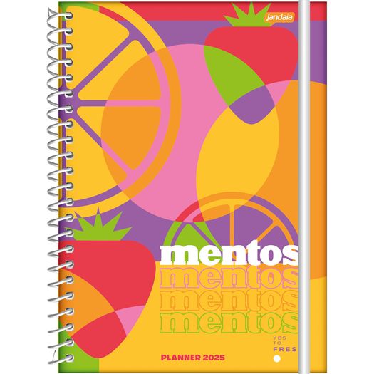 planner 2025 mentos espiral diversos modelos