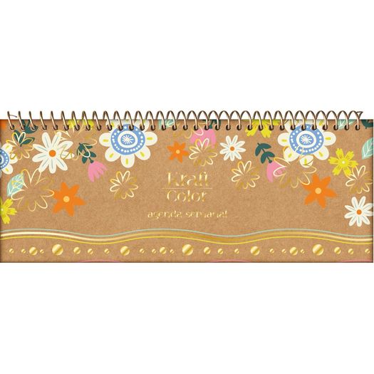 agenda permanente semanal calendario kraft color espiral diversos modelos agenda permanente semanal calendario kraft color espiral diversos modelos