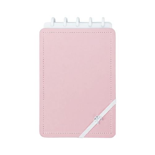 caderneta 60 folhas rose pastel caderno inteligente