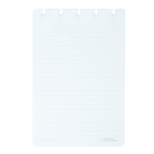 refil para caderneta pautada 60 folhas caderno inteligente