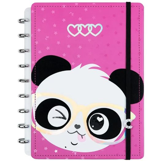 caderno inteligente 80 folhas médio pandalu glow by luluca caderno inteligente 80 folhas médio pandalu glow by luluca