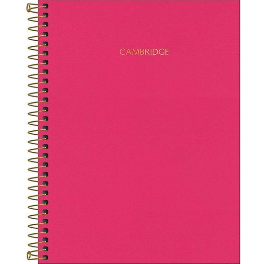 caderno universitário 1x1 80 folhas capa dura cambridge pink caderno universitário 1x1 80 folhas capa dura cambridge pink