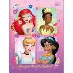 caderno brochurão 80 folhas capa dura princesas disney caderno brochurão 80 folhas capa dura princesas disney