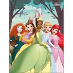 caderno brochurão 80 folhas capa dura princesas disney caderno brochurão 80 folhas capa dura princesas disney
