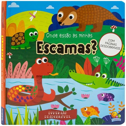 diversão desdobrável: onde estão as minhas escamas?