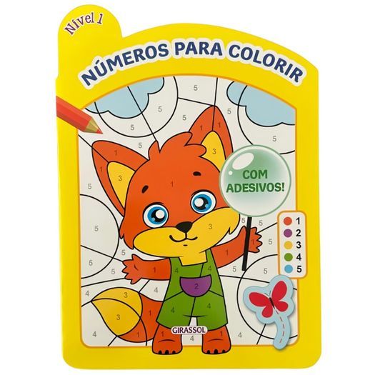 números para colorir - nível 1 - com adesivos! números para colorir - nível 1 - com adesivos!