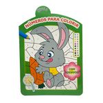 números para colorir - nível 2 - com adesivos!
