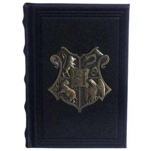 caderno de anotações brasão metal hogwarts