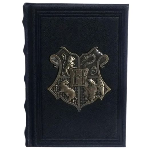 caderno de anotações brasão metal hogwarts caderno de anotações brasão metal hogwarts