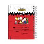 caderno smart mini snoopy 80 folhas