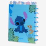 caderno de anotações stitch com divisórias caderno de anotações stitch com divisórias