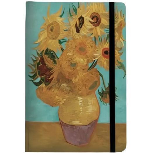 caderneta de anotações handbook capa dura girassóis de van gogh sem pauta caderneta de anotações handbook capa dura girassóis de van gogh sem pauta