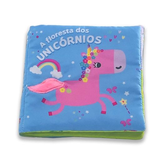a floresta dos unicórnios - livro de pano a floresta dos unicórnios - livro de pano