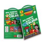 meu primeiro bloco de colorir verde - 05 anos