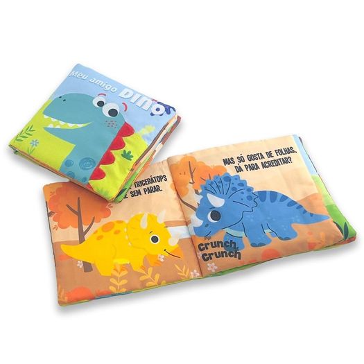 meu amigo dino - livro de pano meu amigo dino - livro de pano