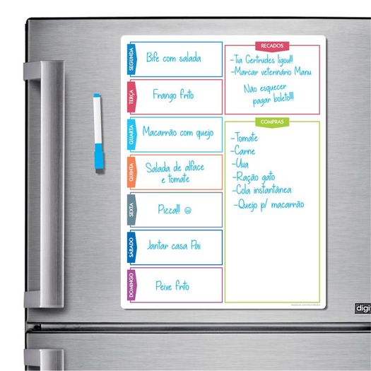 quadro planner semanal magnético quadro planner semanal magnético