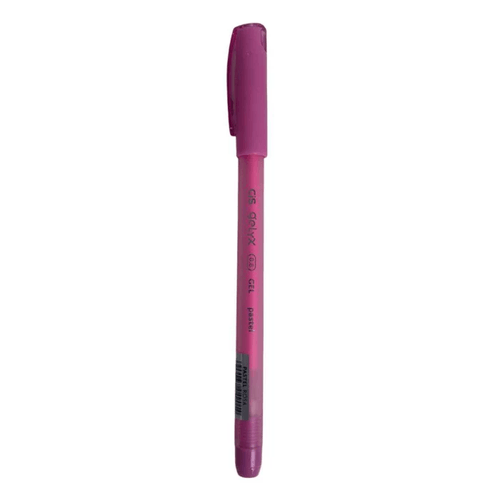 caneta gel gelyx rosa pastel