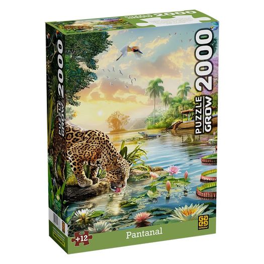 quebra-cabeça 2000 peças pantanal quebra-cabeça 2000 peças pantanal