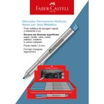 caneta permanente multiuso azul metálico