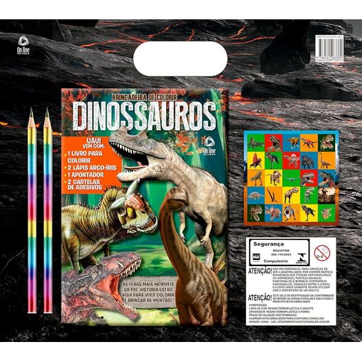 dinossauros brincadeira de colorir