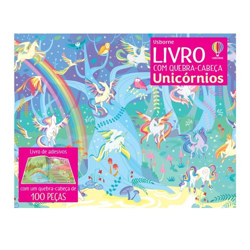 unicórnios: livro com quebra-cabeças