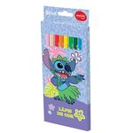 lápis de cor 12 cores stitch lápis de cor 12 cores stitch