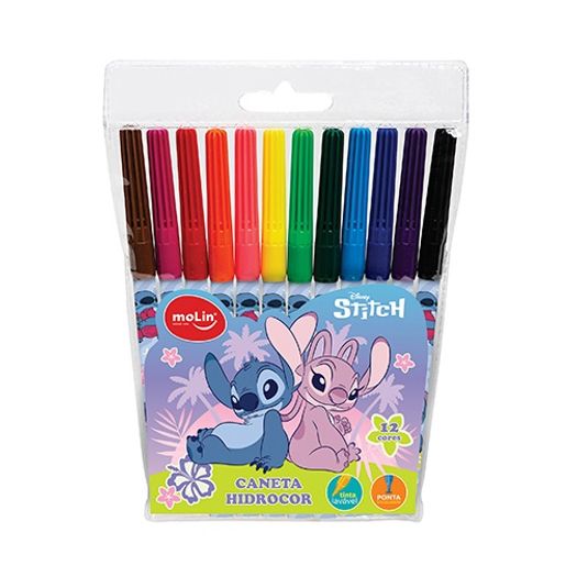 caneta hidrocor 12 cores stitch caneta hidrocor 12 cores stitch
