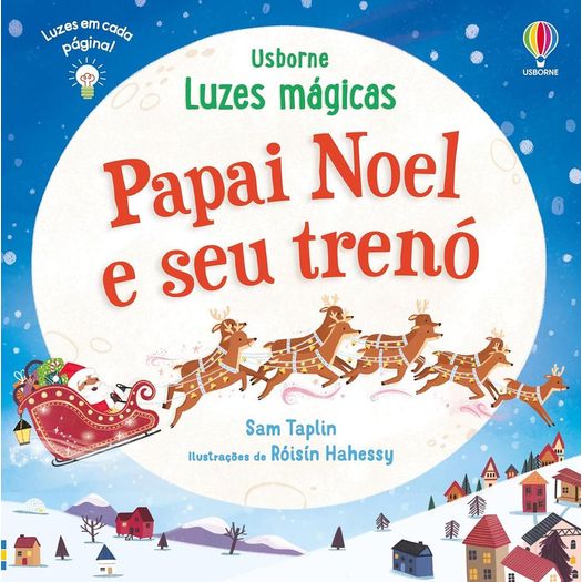 papai noel e seu trenó: luzes magicas papai noel e seu trenó: luzes magicas