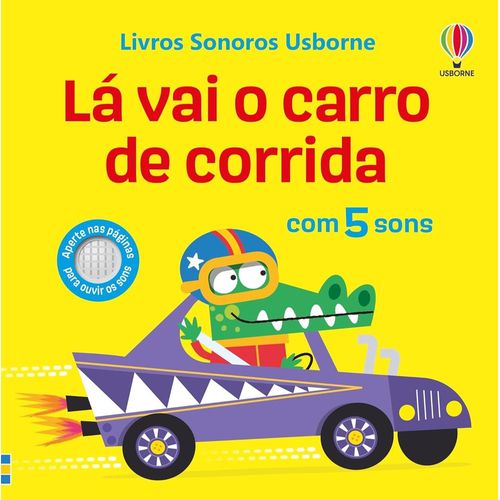 lá vai o carro de corrida