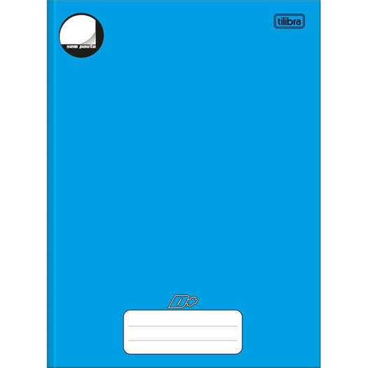 caderno brochurão 96 folhas capa dura sem pauta azul d+ caderno brochurão 96 folhas capa dura sem pauta azul d+