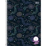 caderno universitário 1x1 96 folhas capa dura 7x7mm d+ quadriculado