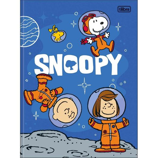 caderno brochurão 80 folhas capa dura snoopy diversos modelos