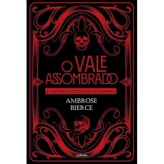 o vale assombrado - capa vermelho com preto o vale assombrado - capa vermelho com preto