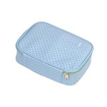 estojo box azul perfurado estojo box azul perfurado