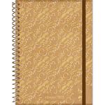 planner 2025 kraft gold divrsos modelos espiral