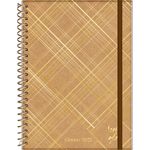 planner 2025 kraft gold divrsos modelos espiral