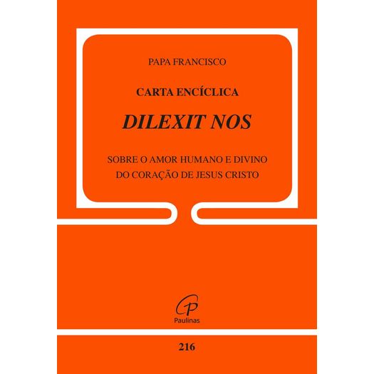 carta encíclica dilexit nos - doc 216 carta encíclica dilexit nos - doc 216