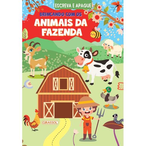 escreva e apague: brincando com os animais da fazenda