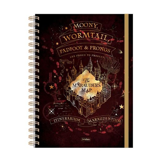 caderno universitário 1x1 80 folhas capa dura neo harry potter caderno universitário 1x1 80 folhas capa dura neo harry potter
