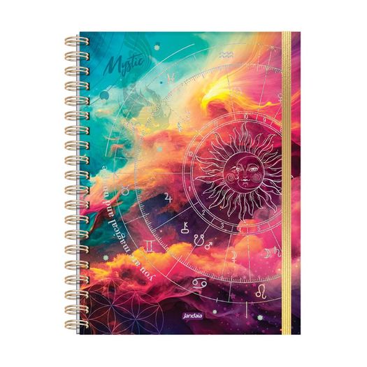 caderno universitário 1x1 80 folhas capa dura neo mystic caderno universitário 1x1 80 folhas capa dura neo mystic