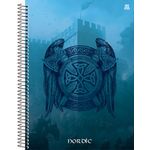 caderno universitário 15x1 240 folhas capa dura nordic diversos modelos