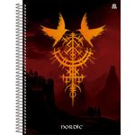 caderno universitário 15x1 240 folhas capa dura nordic diversos modelos