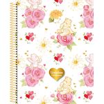 caderno colegial 1x1 80 folhas capa dura ursinhos carinhosos diversos modelos
