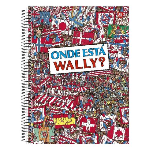 caderno universitário 10x1 160 folhas capa dura onde está o wally diversos modelos