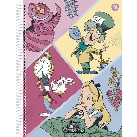 caderno universitário 10x1 160 folhas capa dura alice diversos modelos caderno universitário 10x1 160 folhas capa dura alice diversos modelos