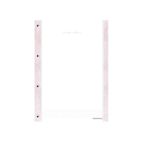 refil fichário colegial 80 folhas rosa