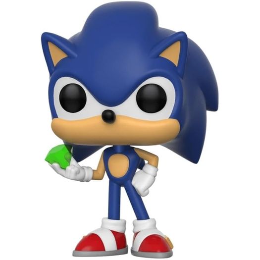 sonic the hedgehog - sonic with emerald (284) - funko sonic the hedgehog - sonic with emerald (284) - funko