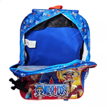 mochila com rodinha one piece azul mochila com rodinha one piece azul