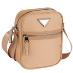 bolsa com alça transversal glow it taupe bolsa com alça transversal glow it taupe